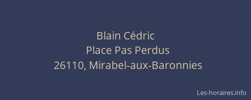 Blain Cédric