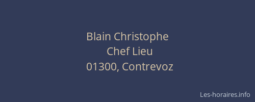Blain Christophe
