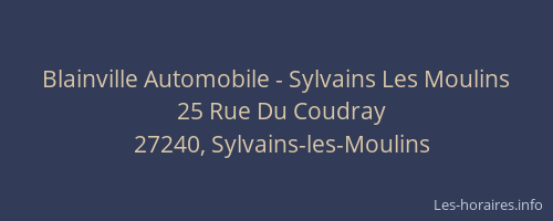 Blainville Automobile - Sylvains Les Moulins