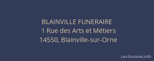 BLAINVILLE FUNERAIRE