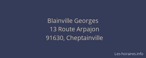 Blainville Georges
