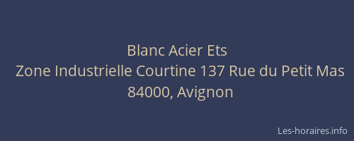 Blanc Acier Ets