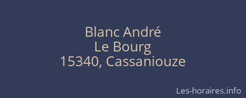 Blanc André