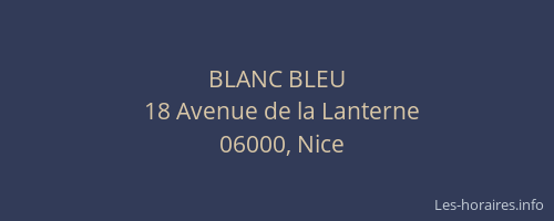 BLANC BLEU