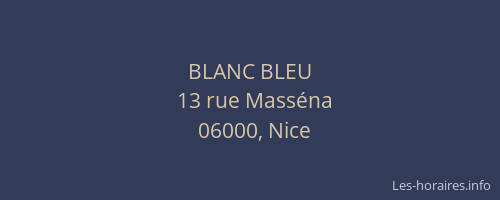 BLANC BLEU