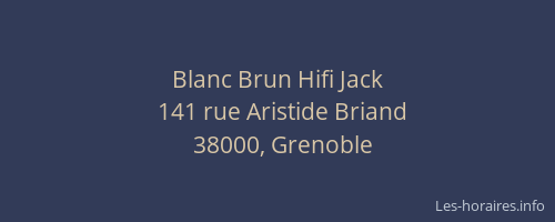 Blanc Brun Hifi Jack