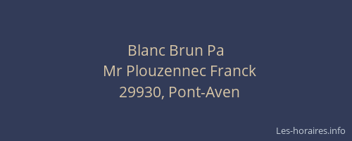 Blanc Brun Pa
