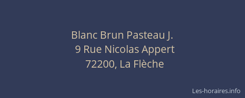 Blanc Brun Pasteau J.