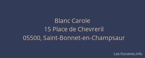 Blanc Carole