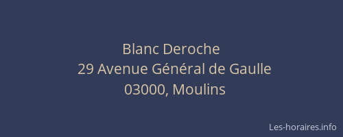 Blanc Deroche