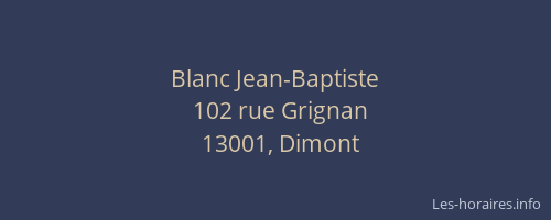 Blanc Jean-Baptiste