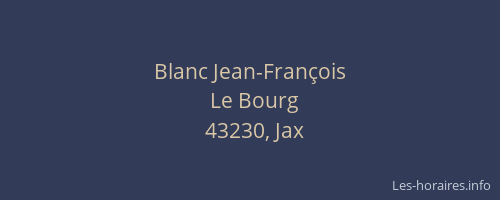Blanc Jean-François