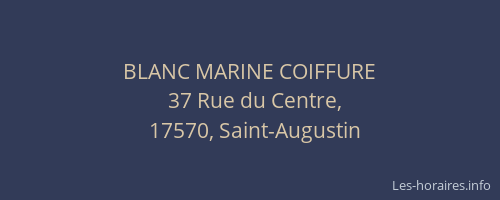 BLANC MARINE COIFFURE