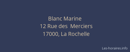 Blanc Marine