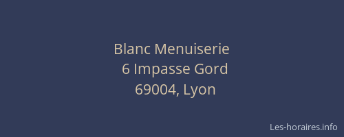 Blanc Menuiserie