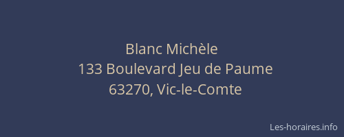 Blanc Mich&egrave;le