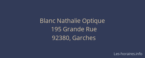 Blanc Nathalie Optique