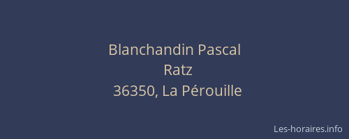 Blanchandin Pascal