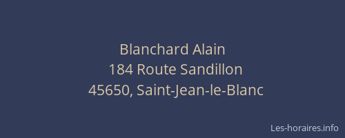 Blanchard Alain