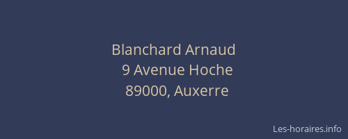 Blanchard Arnaud