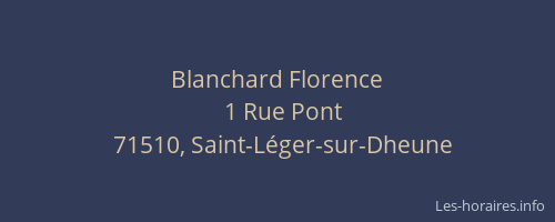 Blanchard Florence
