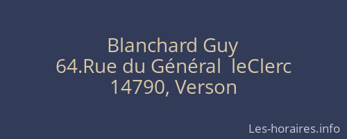 Blanchard Guy