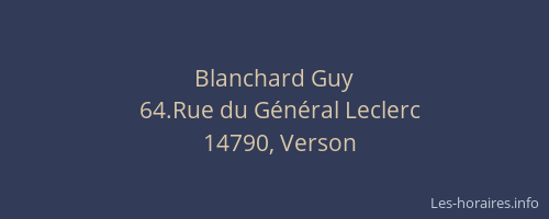 Blanchard Guy