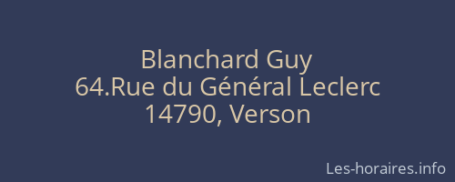 Blanchard Guy