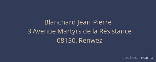 Blanchard Jean-Pierre