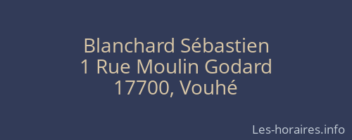 Blanchard Sébastien