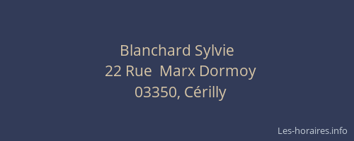 Blanchard Sylvie