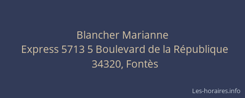Blancher Marianne