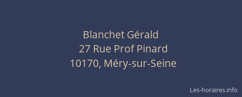 Blanchet Gérald