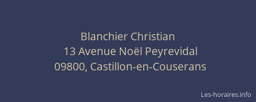Blanchier Christian