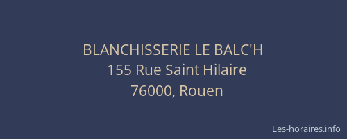 BLANCHISSERIE LE BALC'H