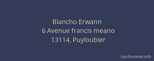 Blancho Erwann