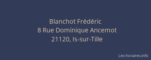 Blanchot Frédéric