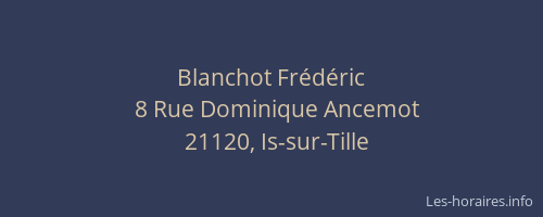 Blanchot Fr&eacute;d&eacute;ric
