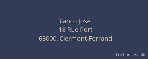 Blanco José