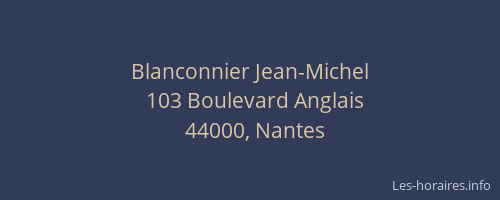 Blanconnier Jean-Michel