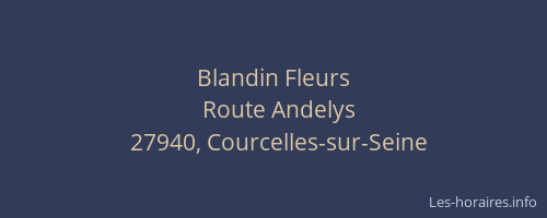 Blandin Fleurs