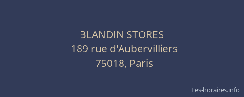 BLANDIN STORES