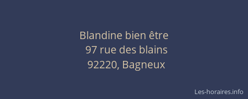 Blandine bien être