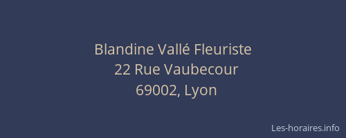 Blandine Vallé Fleuriste