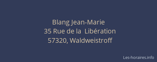 Blang Jean-Marie