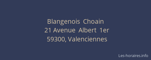 Blangenois  Choain