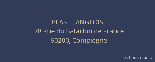 BLASE LANGLOIS