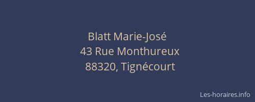 Blatt Marie-Jos&eacute;