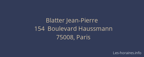 Blatter Jean-Pierre