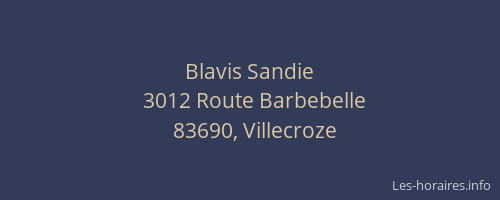 Blavis Sandie